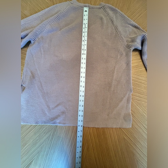 EUC Athleta Hanover Merino sweater pink mauve size L - Picture 3 of 11